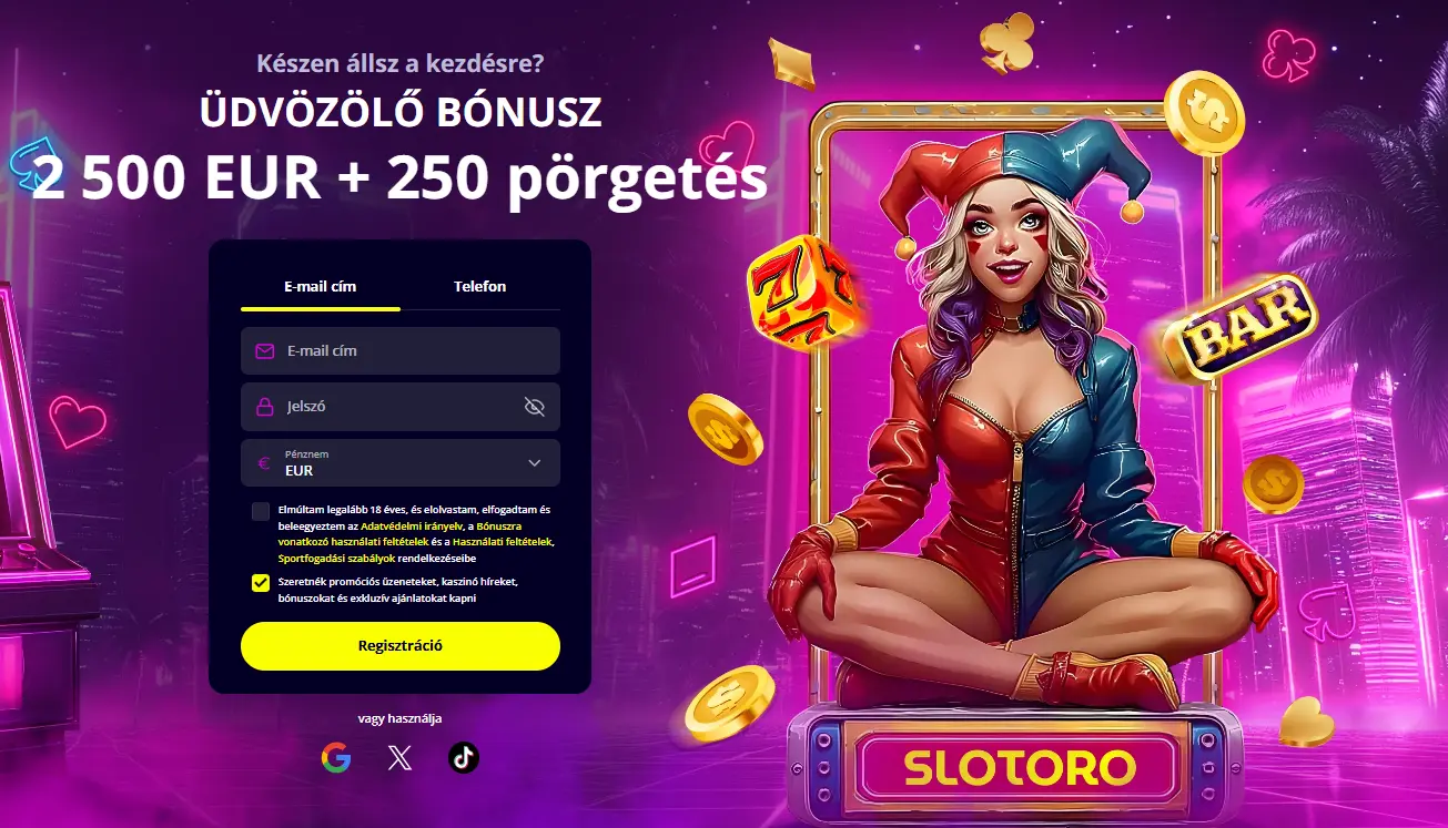 Slotoro Welcome bonus